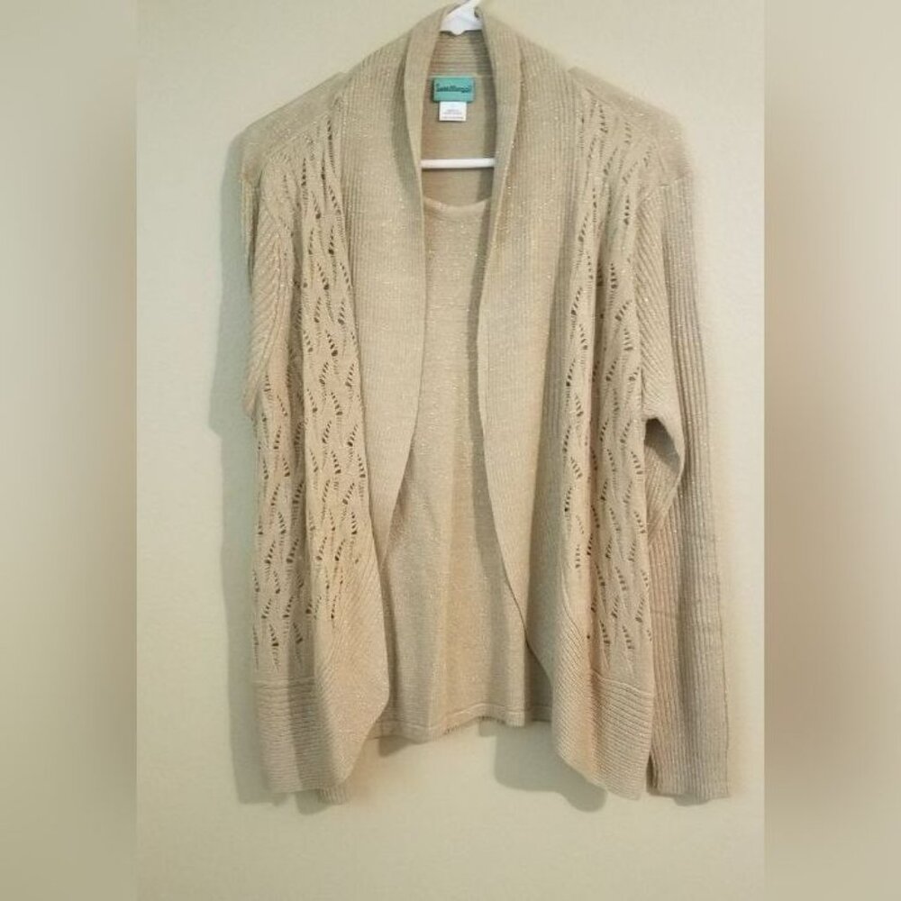 Sara Morgan Glitter Sweater Large
